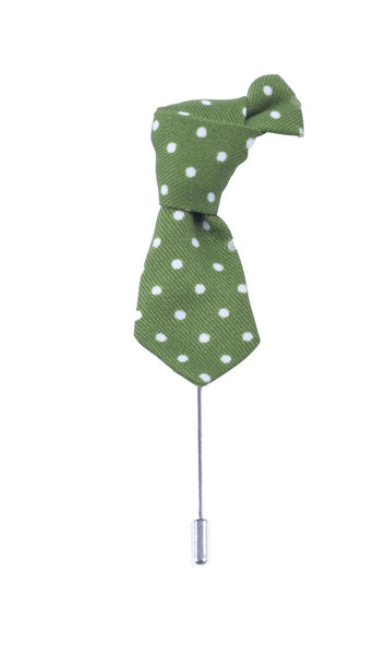 Green Tie Lapel Pin - Lifeinslowmotion