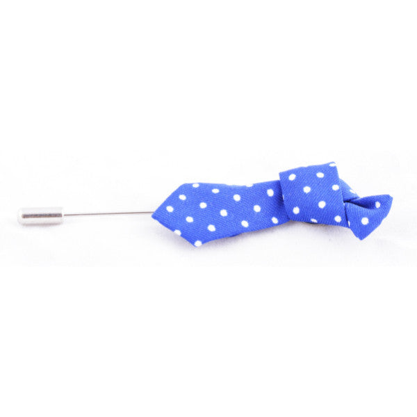 Dark Blue Tie Lapel Pin