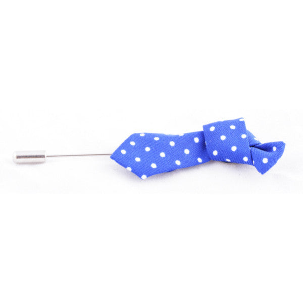 Dark Blue Tie Lapel Pin