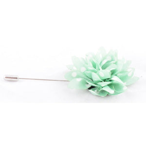 Aqua with White Stripes Lapel Pin