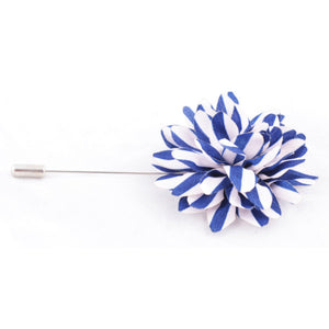 Blue with White Stripes Lapel Pin