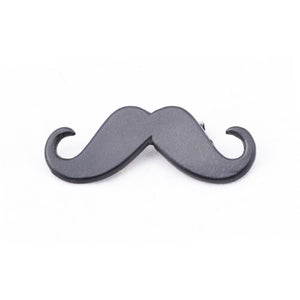 Black Moustache Brooch Life In Slow Motion