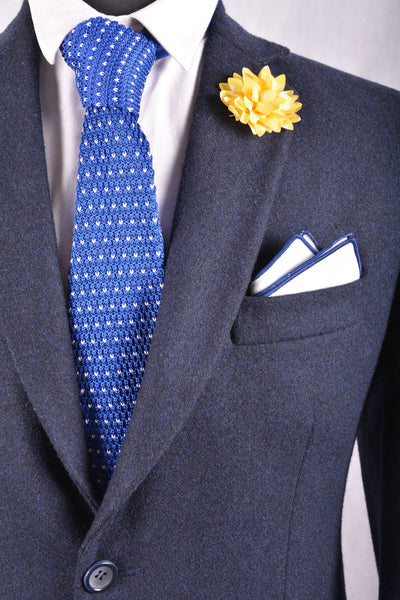 Yellow With White Dots Lapel Pin