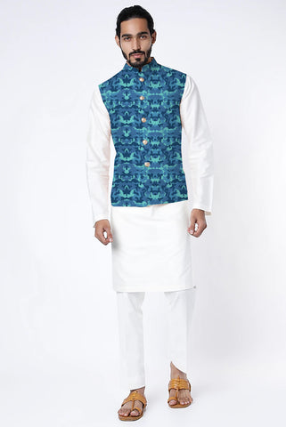 Printed Nehru Jacket