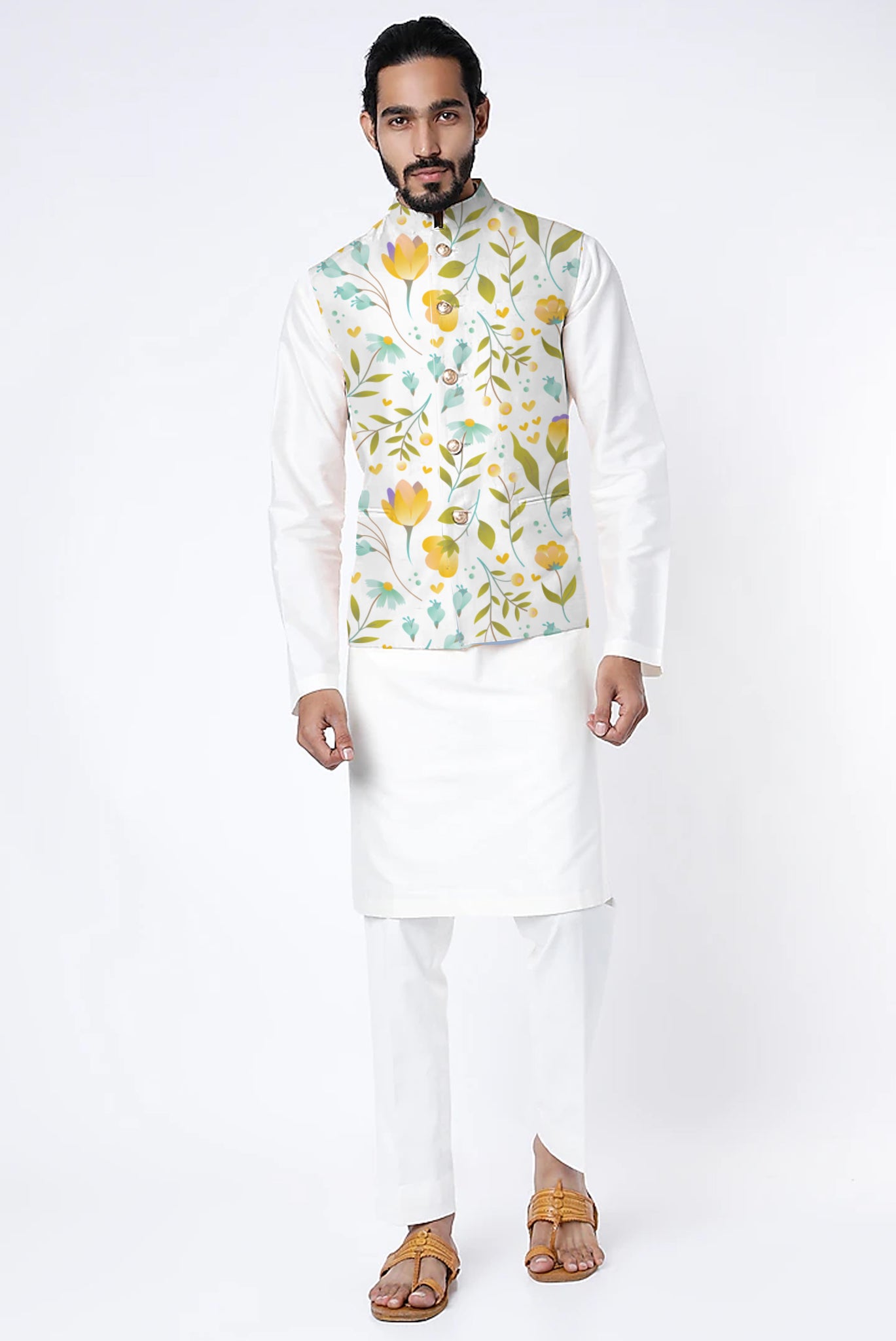 Printed Nehru Jacket