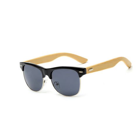 Black Bamboo Full Frame Sunglasses Life In Slow Motion