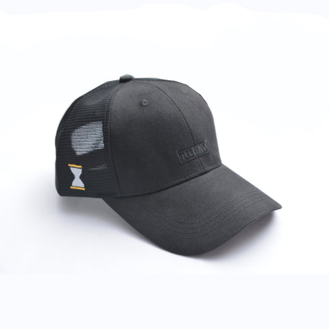 Techno Mesh Cap - Black Embroidery