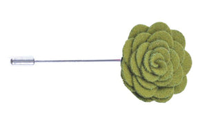 Olive Flower Lapel Pin - Lifeinslowmotion