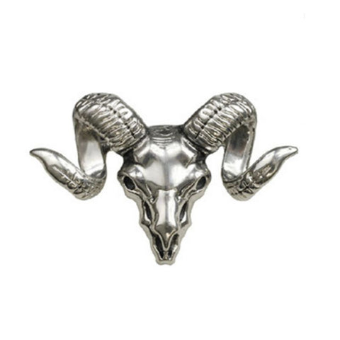 Silver Goat Brooch